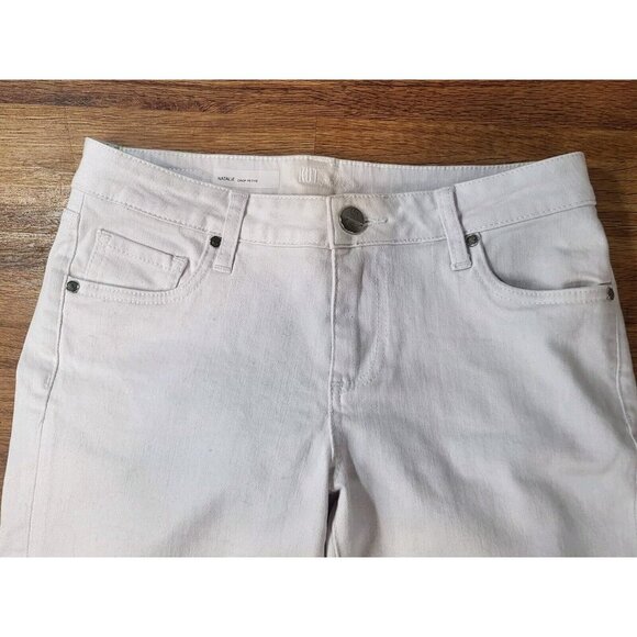 Kut From The Cloth Natalie Crop Petite White‎ Pants - Picture 3 of 4